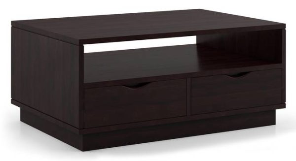 Zephyr Rectangular Solid Wood Coffee Table In Mahogany Finish - Image 5