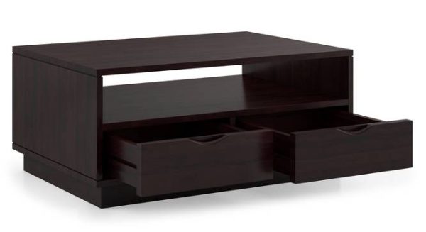 Zephyr Rectangular Solid Wood Coffee Table In Mahogany Finish - Image 2